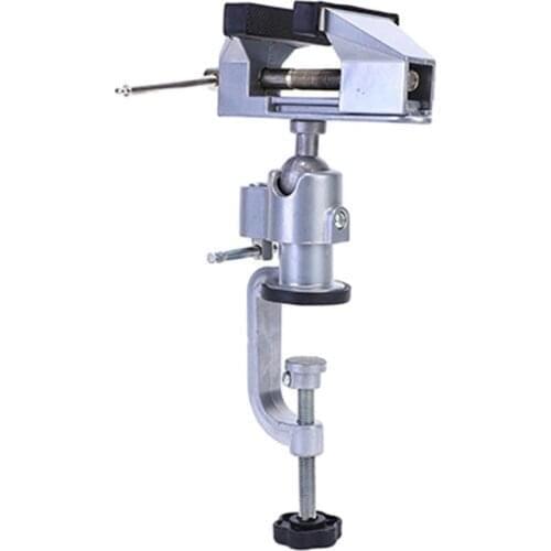 Electric Grinder Bracket Aluminum Alloy Rotating Bench Vice Punch Fixed Vise Swivel Mini Electric Drill Stand Holder Bracket