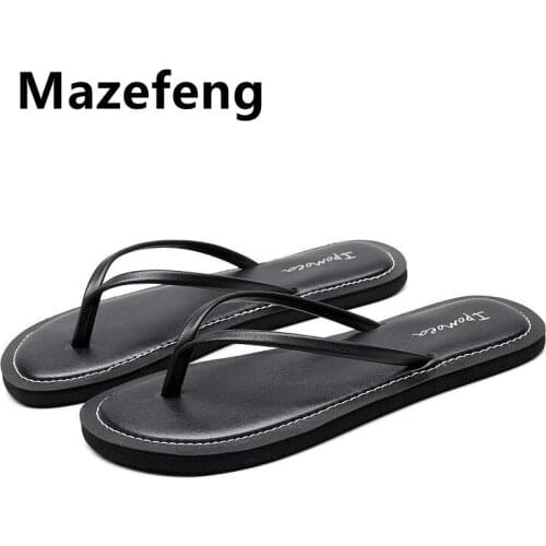 Mazefeng Women Non Slip Flip Flop Slippers Woman Summer Ladies Shoes Comfortable Casual Beach Slides Female Soft 2021 Footwear