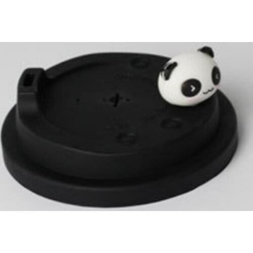 500pcs/lot 9cm Cartoon Style Reusable Silicone Lid Panda watermelon strawberry style Coffee Milk Cup Mug Lid Cover bottle lids