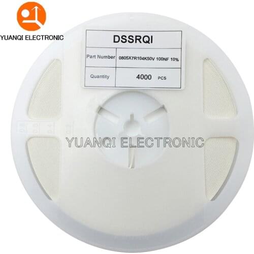 1 reel 0805 SMD Chip Multilayer Ceramic Capacitor 0.5pF - 47uF 10pF 22pF 100pF 1nF 10nF 100nF 0.1uF 1uF 2.2uF 4.7uF 10uF 22uF