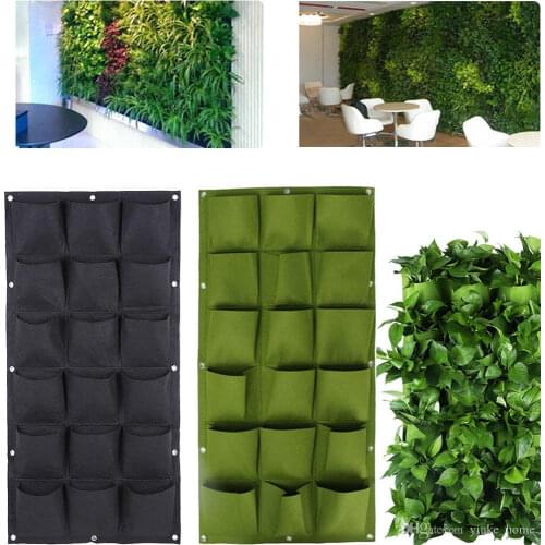 Multi-pocket Planting Bag Felt Vegetable Fruit Flowers Grow Bags for Plants Hanging Vertical Home Garden Tools Plant Seeding Pot