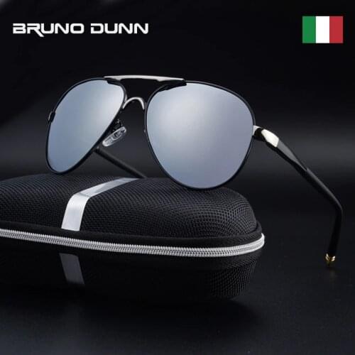 Bruno Dunn 2020 Aluminum aviation Polarized Sunglasses men Sun glasses male Driving oculos de sol masculino aviador sunglases