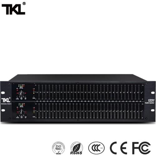 TKL 1231 Equipment Voltage limiter Audio Sound System Graphic Dual Channel 31 Band Stage DJ 1231 Equalizer Processors