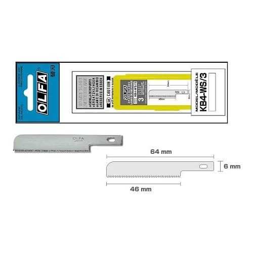 OLFA KB4-WS/3 MADE IN JAPAN OLFA Chisel Art BladeCutter Knife KB4-WS FOR OLFA AK-4