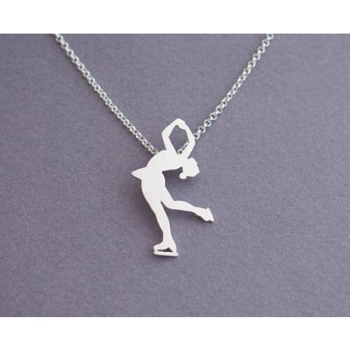 Figure Skating Necklace - Ice Skating Jewelry