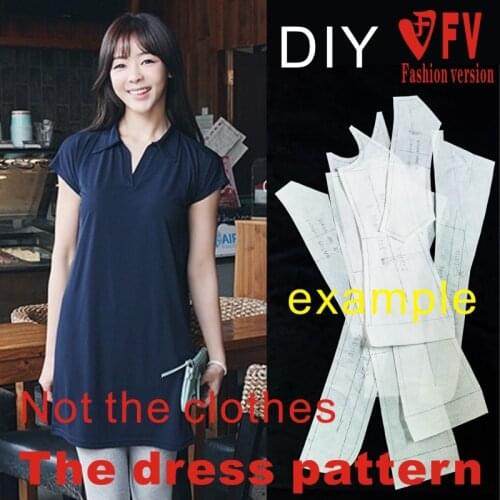 Dresses Sewing Pattern Template Cutting drawing Clothing DIY ((Not selling clothes)) BLQ- 209