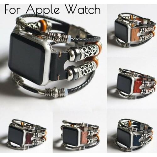 Strap For Apple Watch Band 38mm 42mm Fashion Leather Replacement Wristband Band Strap Bracelet For Apple iWatch Series 4 3 2 1