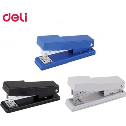 Deli Modern Design Heavy New 2 Colours Staple Set Paper Office Supplies Geometric Office Stapler 125*38*57mm Size Staple