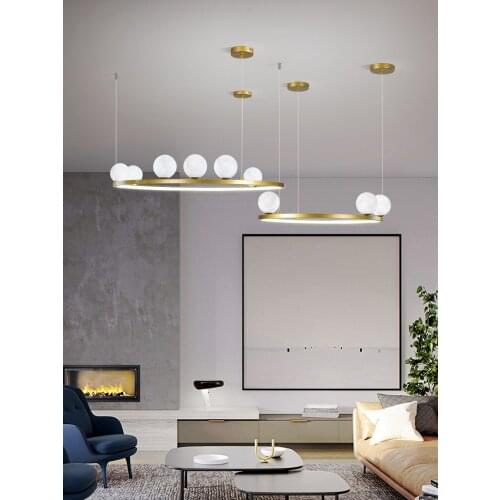Nordic Pendant Lights Decor Hanging Lamp With Glass Ball Indoor Lighting For Bedroom Kitchen Bar