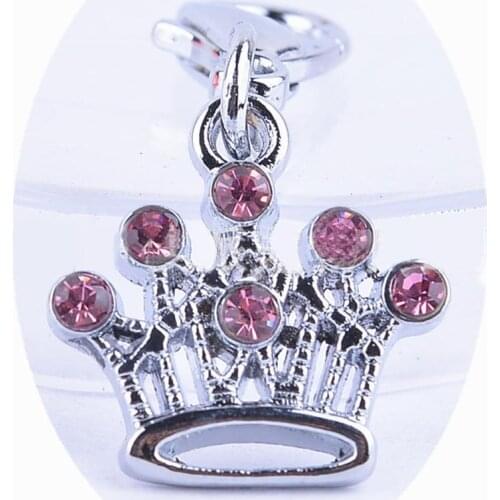 Rhinestone Crown Pet Dog Pendant Collar Charm Jewelry Necklace Accessories