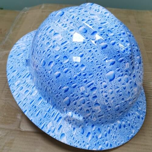 Full Brim Hard Hat Pattern Printing Men Women Safety Helmet Lightweight Construction Work Cap Railway Mine Traffic