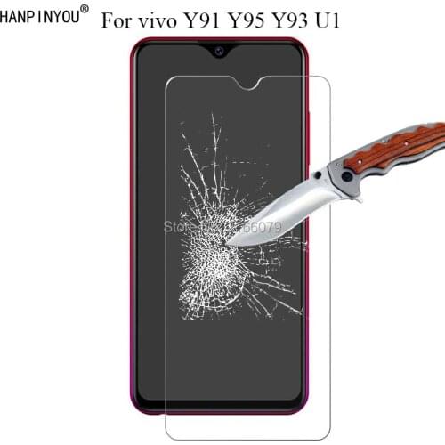 1 Pc / 2 Pcs 9H 2.5D Tempered Glass Screen Protector For vivo Y91 Y95 Y93 U1 Protective Film + Clean Tools