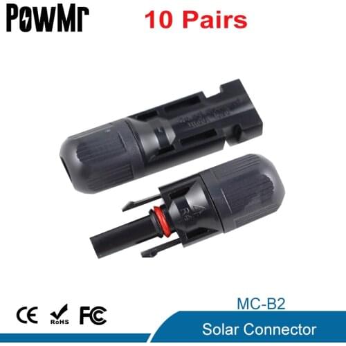 10 Pairs Male and Female Solar Panel Connector Used for Solar Cable Suitable Cable Cross Sections 2.5mm2~6.0mm2 X-B1 IP67