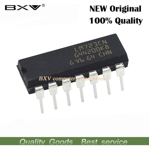 10PCS UC723L = LM723CN DIP14 LM723 DIP-14 MC1723CP DIP Adjustable positive voltage regulator new and original IC