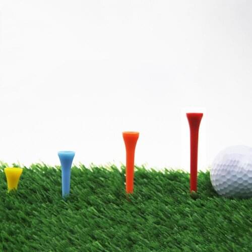 100Pcs/Set Spin Golf Tees Reduce Friction Widely Applied Golf Accessories Lightweight Mixed Color Plastic Golf Tees for Lawn