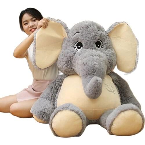 38/58 Big Gentle Elephant Plush Toys Stuffed Cartoon Animal Doll Kids Baby Children Love Toy Appease Doll Christmas Gift