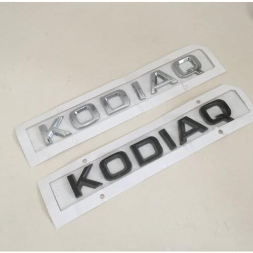 3D ABS High quality ABS KODIAQ car letters Rear Trunk emblem badge sticker Decal styling auto accessories