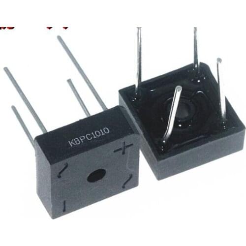 Free shipping 10 pcs KBPC1010 puente rectificador 10A 1000 V