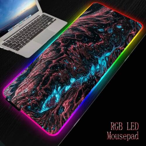 MRGBEST Cool Texture Large Mouse Pad Lockedge Game Mouse Mat for Laptop Keyboard Pad Desk Mat for Notebook Lol Gamer Mousepad