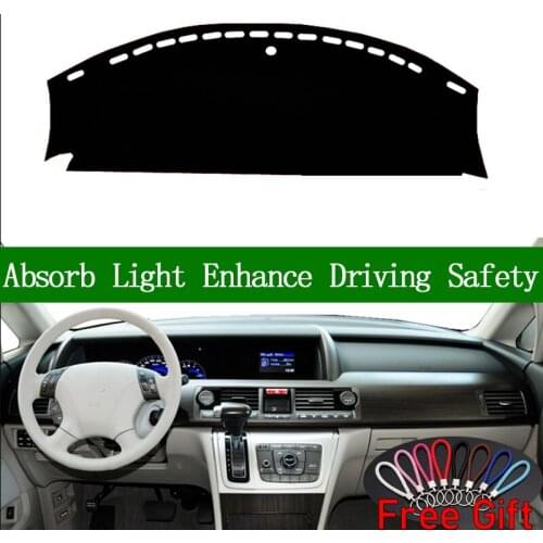 For Honda elysion 2012 2013 2014 2015 Dashboard Cover Sun Shade Non-slip Dash Mat Pad Carpet Car Stickers Interior Accessories