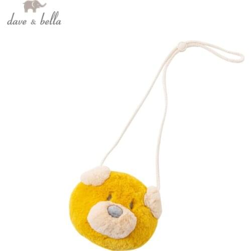 DBM15620 davebella baby girls fashion cartoon pig shoulder bag cute children girls coin purse