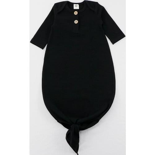 Baby romper long tail kids clothes long sleeves children clothing baby sleeping romper ribbed baby boy girl clothes black romper