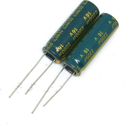 5pcs Brand 100% New original computer motherboard electrolytic capacitor 2200UF 16V 10X28