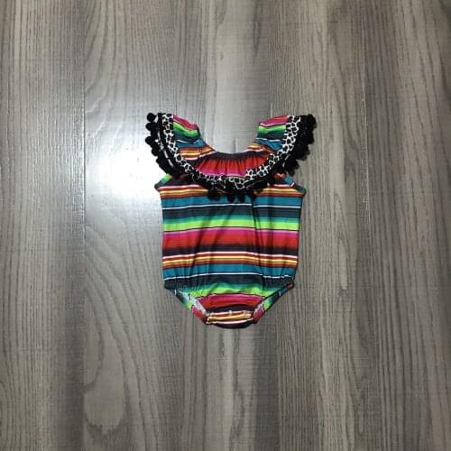 GirlyMax Summer Infant Toddler Baby Multicolor Stripe Clothes Girl Milk Silk Romper
