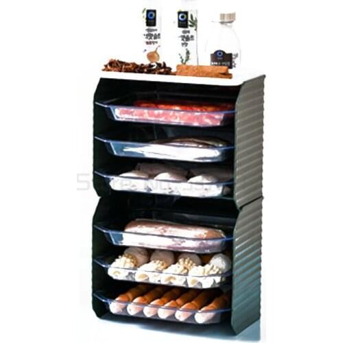 Hotpot preparation box, assorted dish packing tray shelf, multi-layer multi-function food box in household restaurant kitchen