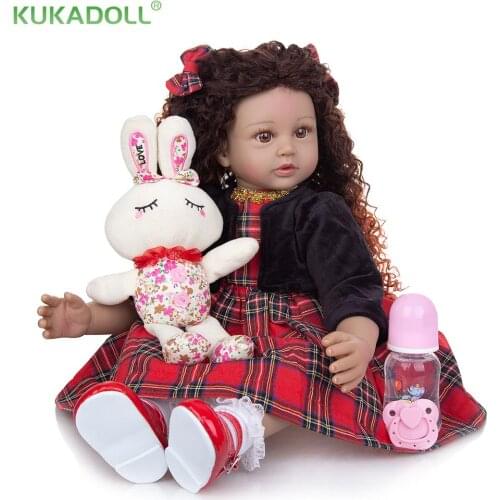 KUKADOLL 60CM Toddler Baby Reborn Doll Girl Beautiful Newborn Alive New Fashion Kid Fast Delivery For Children Birthday Gift
