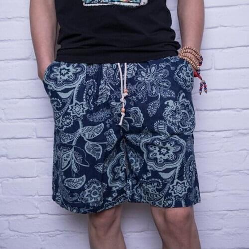 Summer Men Swimming Shorts Trunks Beach Board Elastic Waist Printing Beach Sports Surf Shorts Swimwear