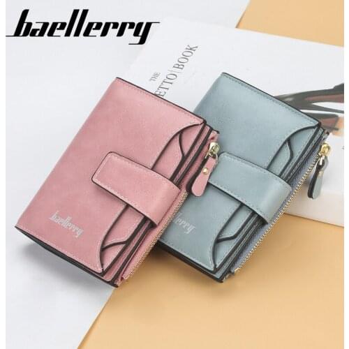 Fashion Leather Wallet For Women Small Zipper Coin Purse Short Ladies Wallets Id Credit Card Holder Red Walet For Girls