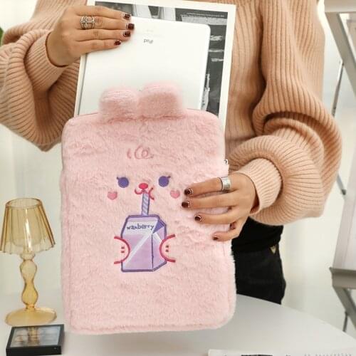 Soft 9.7 10.5 11 Inch Bear Ipad Bag Girls Mini Laptop Bag Cute Women Handbag Korea Kawaii Travel Business Mac Case Clutch Purse