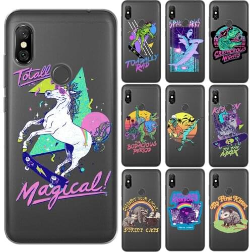 Unicorn Dinosaur Animals Cartoon Soft Silicone Case Cover For Xiaomi Mi 5X 6X 9 SE 8 Pro A1 A2 A3 Redmi Note 8 7 6 10 Pro 4 4X 5