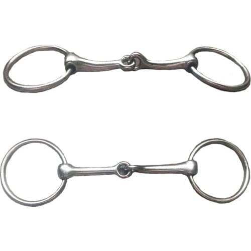 Horse Mouth Bit Horse Mouth Piece Equestrian Snaffle Copper Link Bit Horse Racing Accessory