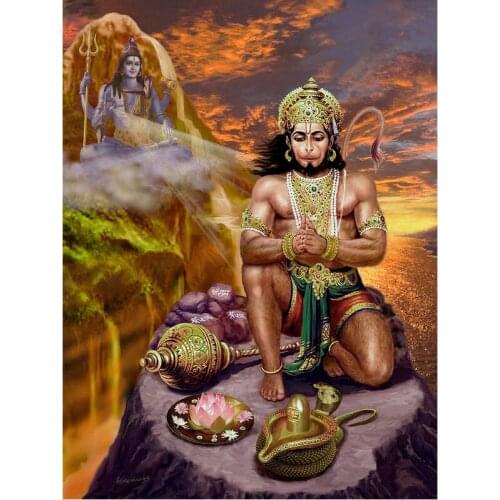 NEW Diamond Embroidery Hindu god Diamond Snake, lotus Full drilling Cross stitch Embroidery Christmas gift Home Decoration E1564