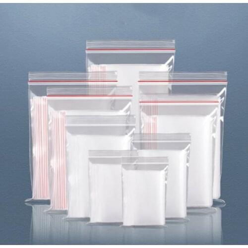 New Ziplock bag 200/100 Transparent Self Adhesive Sealed Gift Bag diamond painting Opp Plastic Sachet bead stone storage diy 5d