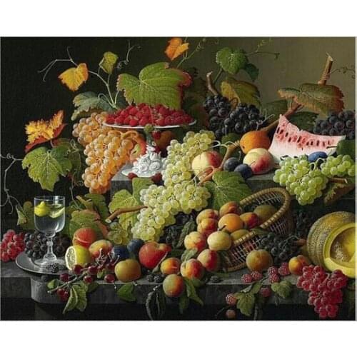 Oneroom Needlework, 14CT Unprinted Cross stitch,Sets For Embroidery kits,Fruit fragrance Counted Higher quality Similar Dim