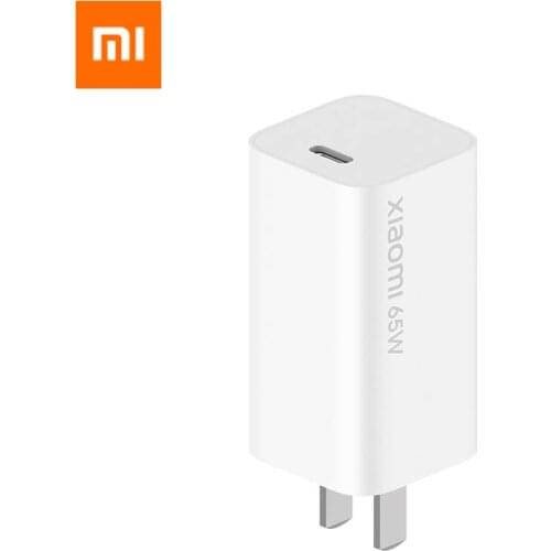 Original Xiaomi Charger 65W GaN Type C Output Laptop Charger QC Adapter USB C Port 48% Smaller For Smart Phone Tablet Device