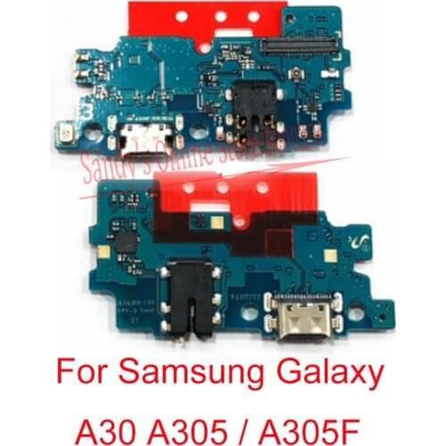 Original High Quality USB Charging Dock Connector Board Port Flex Cable For Samsung Galaxy A30 A305 A305F Replacement Parts