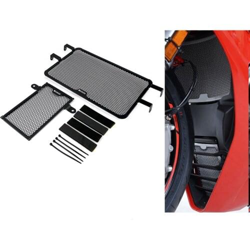 Motorcycle Front Grille Radiator Oil Cooler Guard Cover Protector Mesh For Ducati Super Sport S 2017-2020 Grill Aluminum