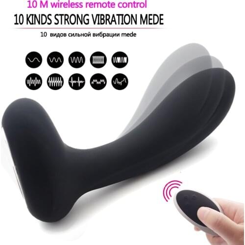 Rechargeable Male Prostate Massage Masturbator Anal Vibrator Remote Control Anal Plug Butt Anus Silicone Adult Sex Toys for Men