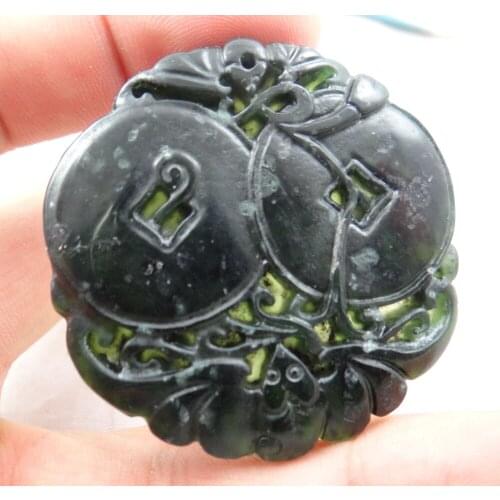 Natural stone Quartz Crystal Chinese stone hand-carved statue of bat money amulet pendant for diy Jewelry making necklace