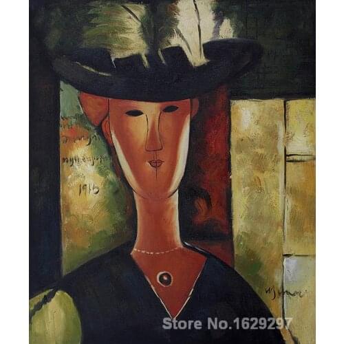 Portrait of Madam Pompadour Paintings by Amedeo Modigliani modern art High quality Hand painted