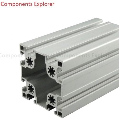 Arbitrary Cutting 1000mm 9090 Aluminum Extrusion Profile,Silvery Color