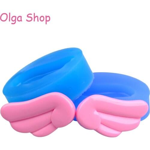 PYL274, PYL284 27.9mm 2PCS Wing Silicone Molds - for Sugarcraft, Fondant, Cake Decoration Tools, Jewellery DIY, Resin Clay Mold