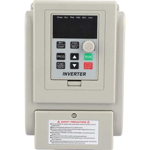 VFD Inverter Adjustable Speed Controller PWM Inverter Single Phrase Variable Frequency Inverter 2.2KW/1.5KW/0.75KW