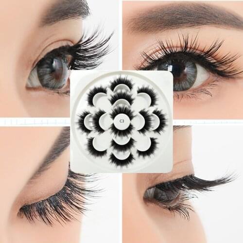 10Pairs Natural Thick Long False Eyelashes Fake Eye Lashes Voluminous Makeup Set