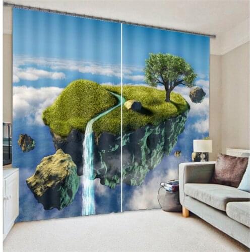 Curtains Luxury Blackout 3D Window Curtain Living Room office Bedroom Customized size Drapes Rideaux Cortinas tree pillowcase