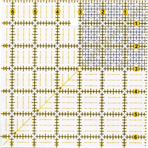 Hand Art DIY Patchwork Ruler Multifunction Crafts Sewing Needle Tools Foot Seam Ruler Sewing Splicing Quilting Patchwork